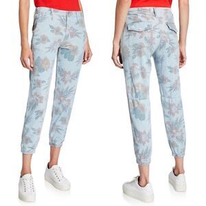 NWT MOTHER No Zip Misfit Floral Cropped Pants 26